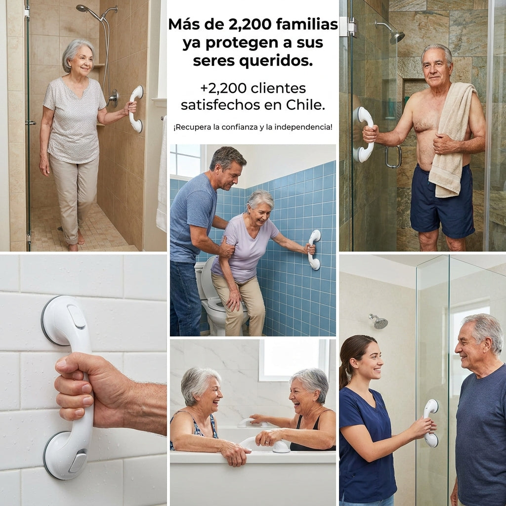 SoporteMax™ – Manilla de Seguridad: Evita Accidentes en el Baño