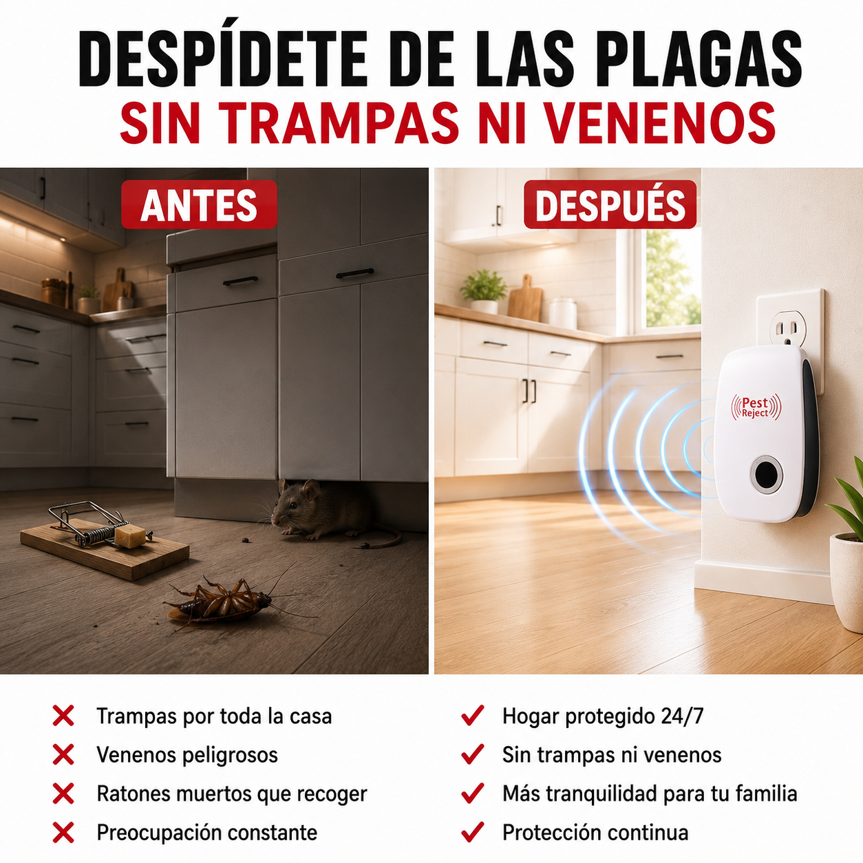 Pest Reject | Repelente anti plagas 2x1