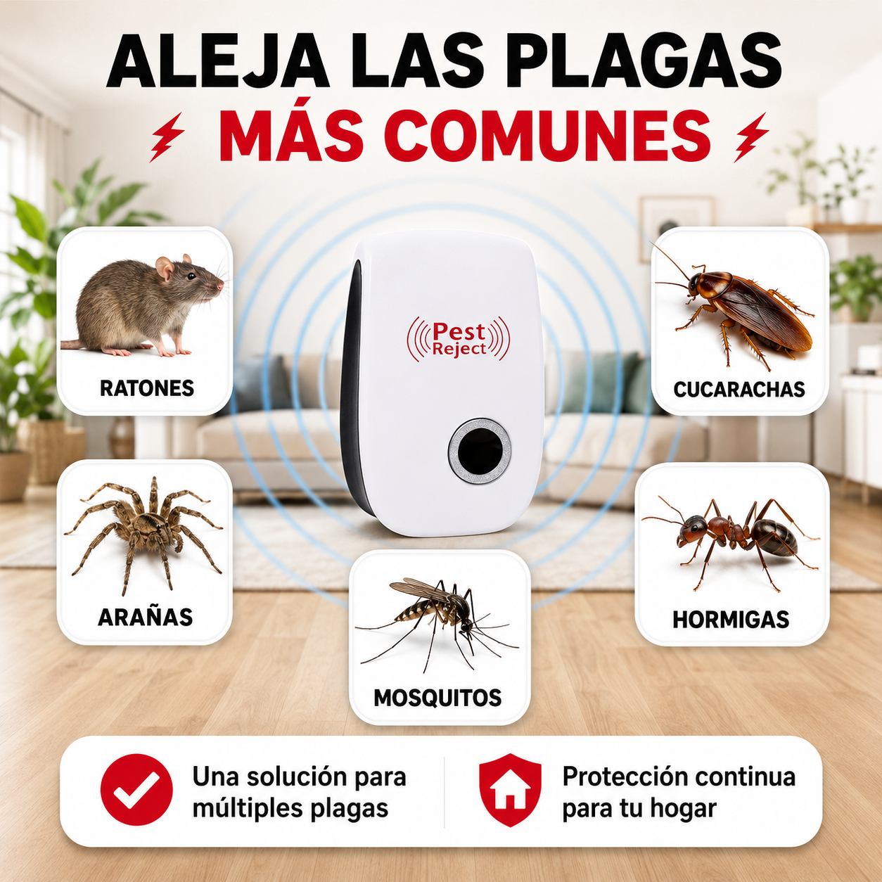 Pest Reject | Repelente anti plagas 2x1