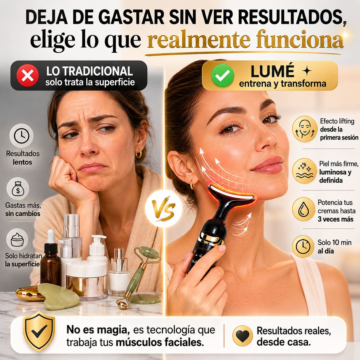 Lumé - Masajeador Facial Rejuvenecedor