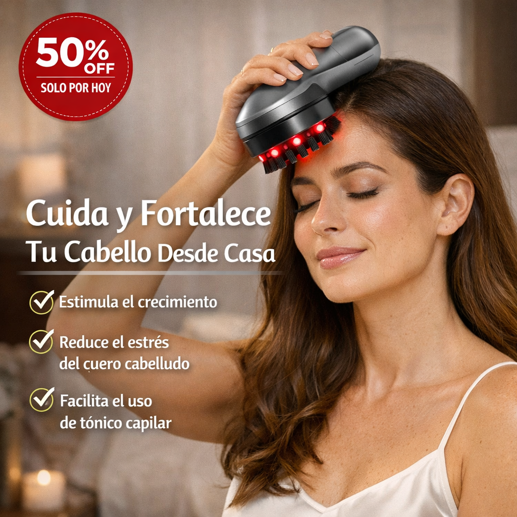 GlowHair™ — Masajeador Capilar Eléctrico 🖤 BLACK SALE 50%OFF 🖤