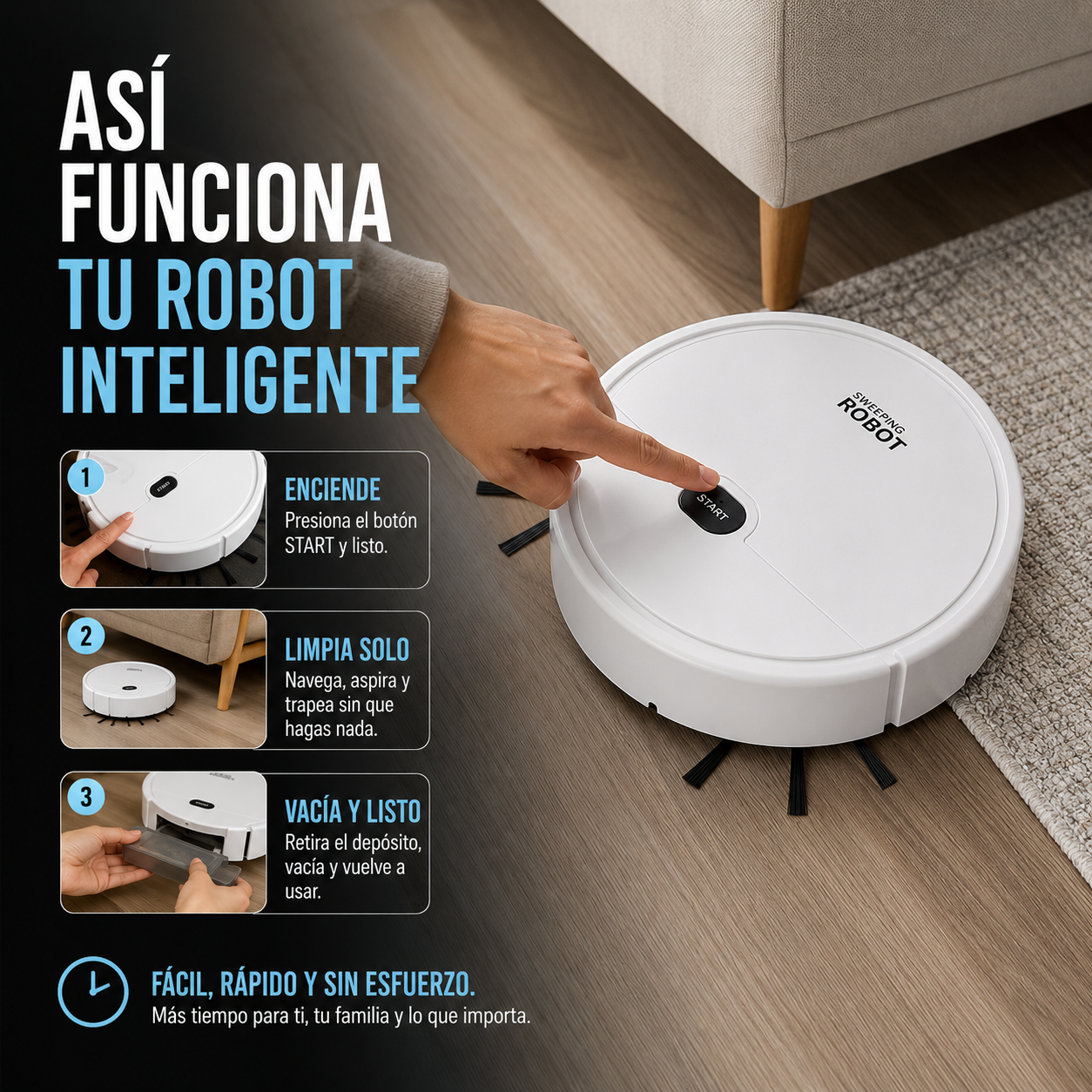 ASPIRADORA ROBOT INTELIGENTE - EDICIÓN LIMITADA