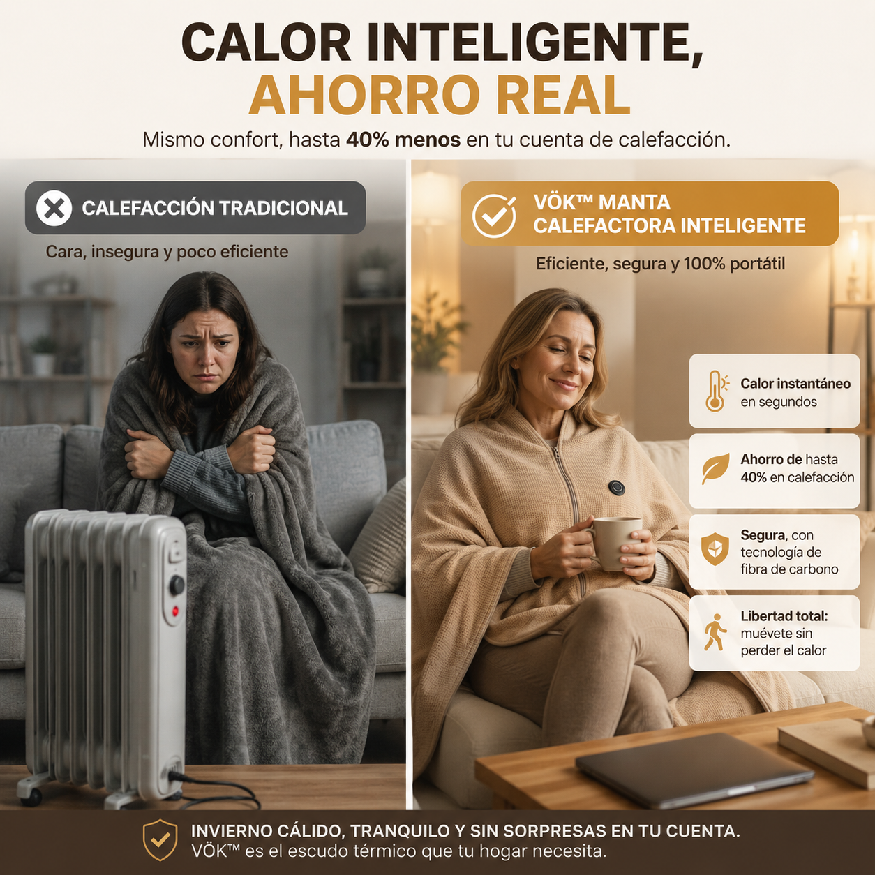 VÖK — Manta Calefactora USB - Edición Limitada