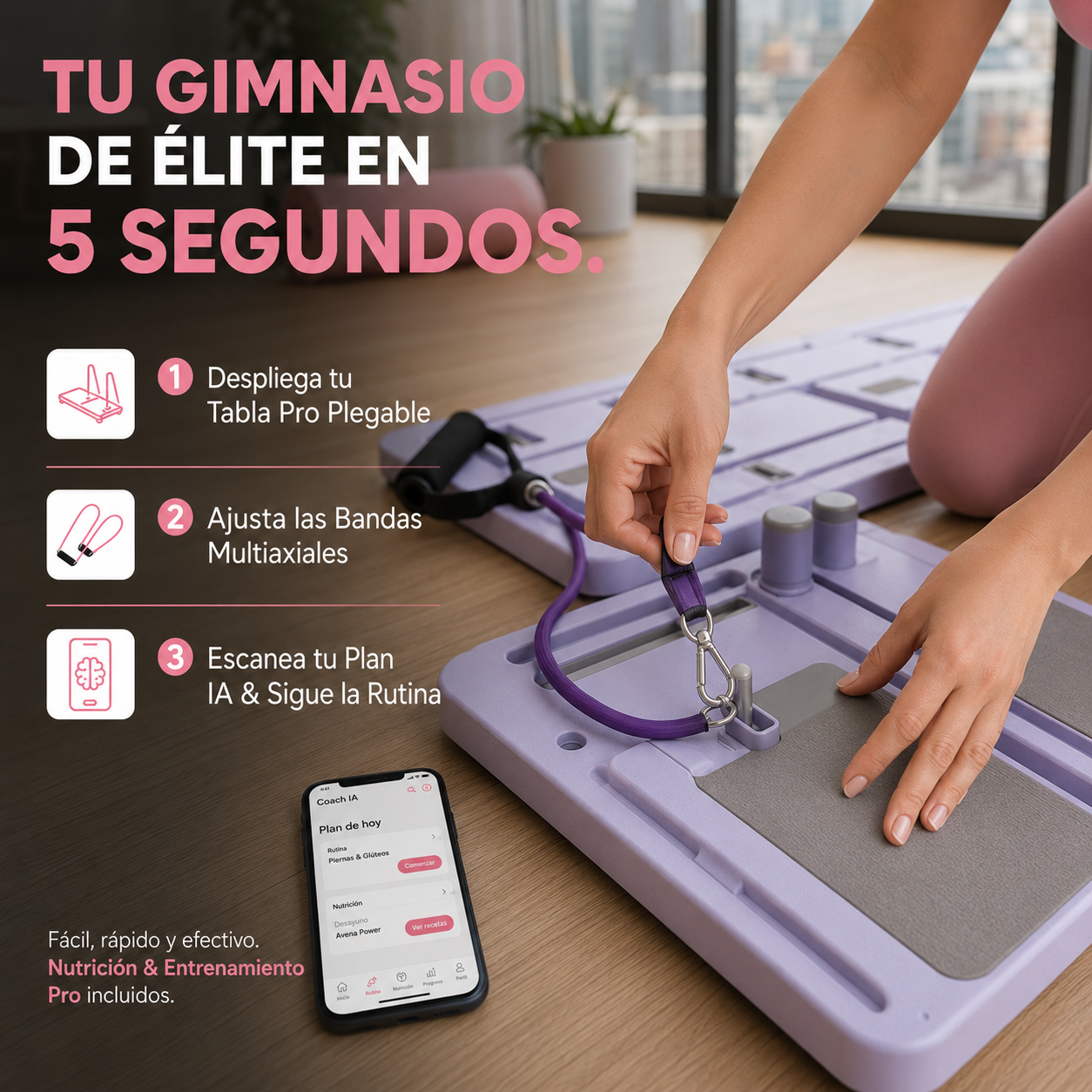 Pack Tabla Pilates Reformer + Plan de Transformación IA