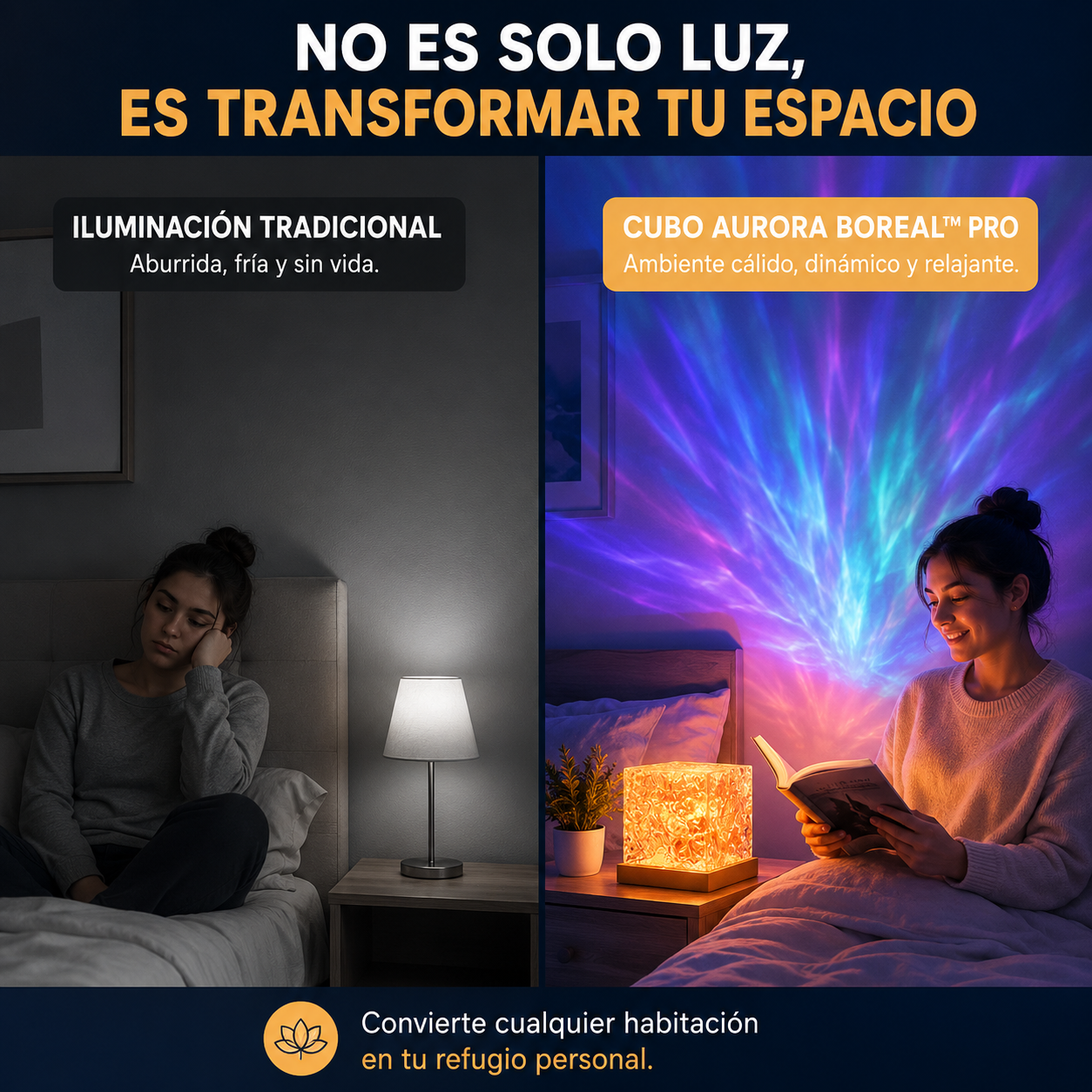 Lámpara Aurora Nocturna | Mejora tu sueño
