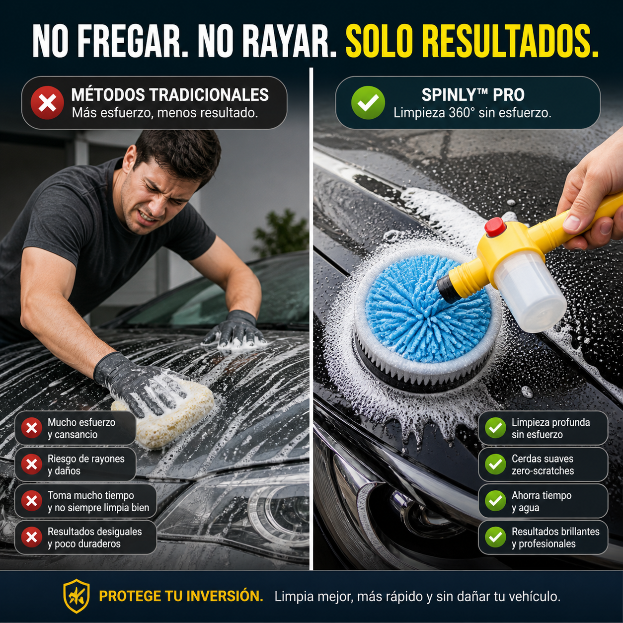 Spinly™ Pro - Limpia tu auto sin esfuerzo