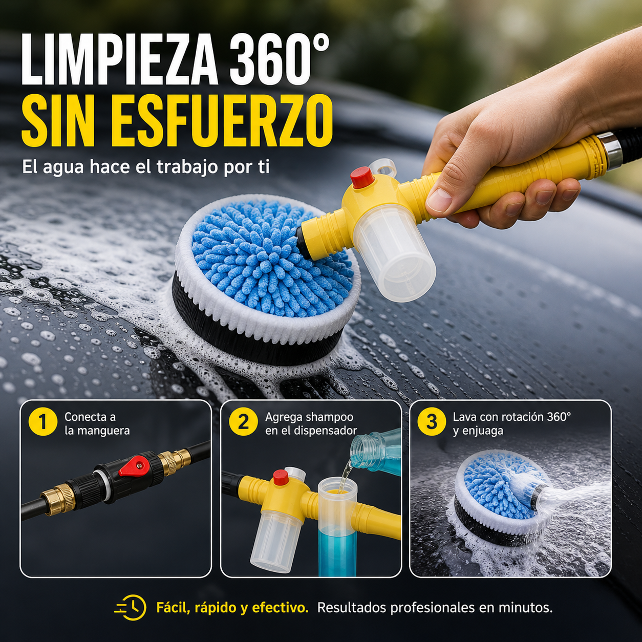 Spinly™ Pro - Limpia tu auto sin esfuerzo