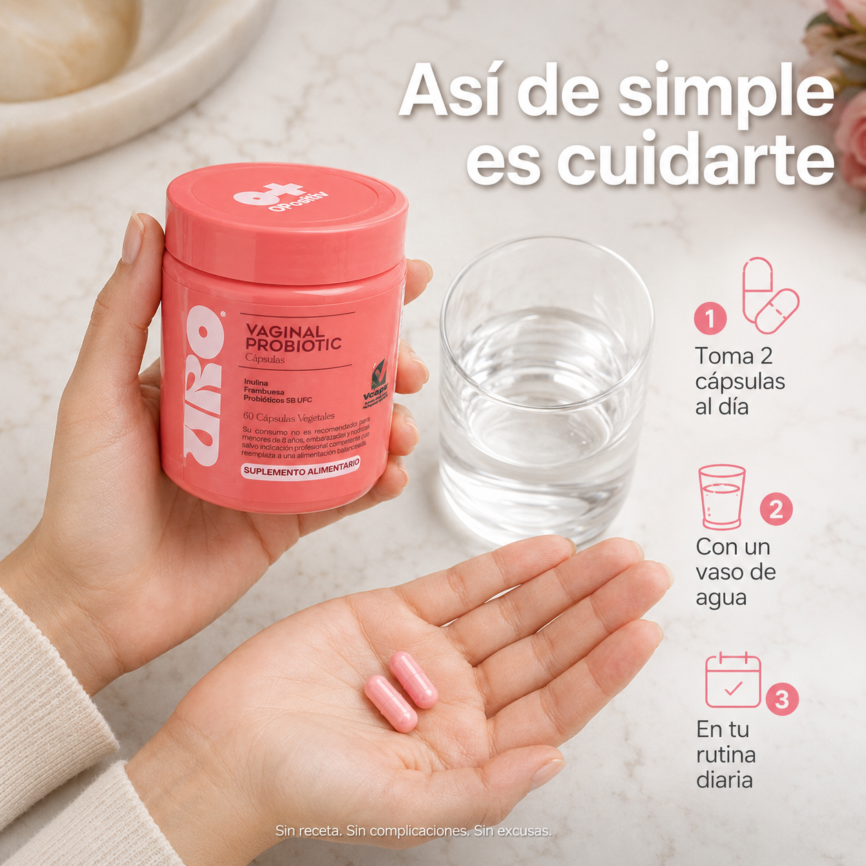 URO Probiótico Vaginal 60 Cápsulas