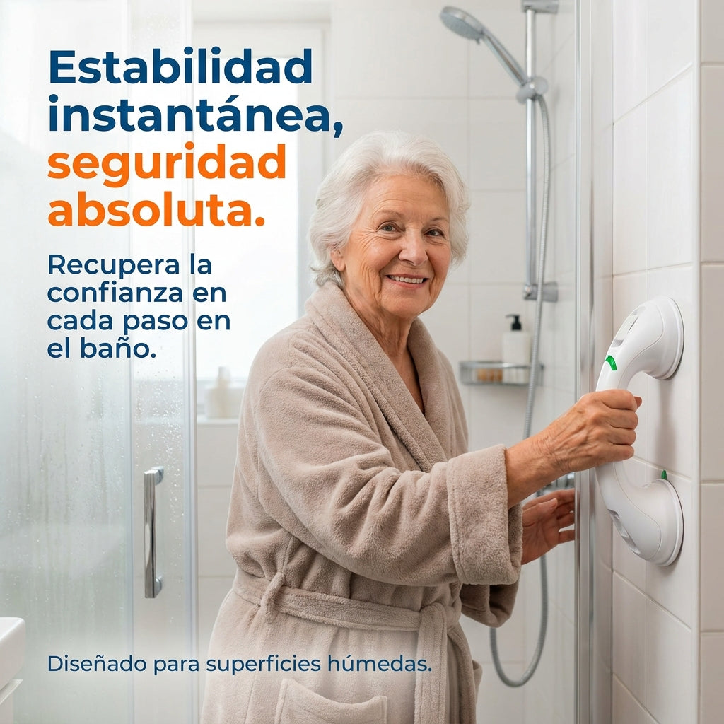 SoporteMax™ – Manilla de Seguridad: Evita Accidentes en el Baño