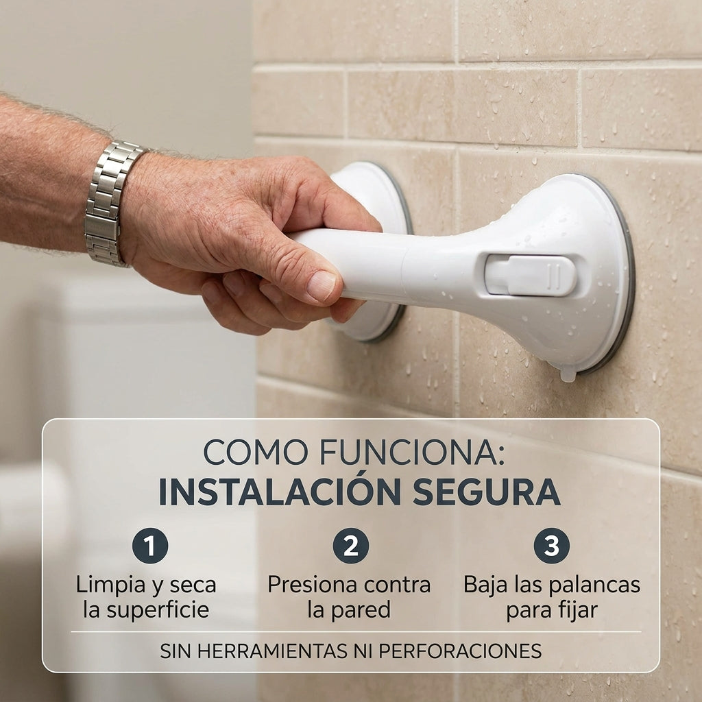 SoporteMax™ – Manilla de Seguridad: Evita Accidentes en el Baño