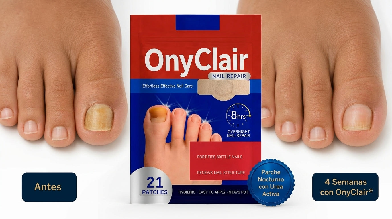 OnyClair | Parche Nocturno con Urea Activa | 21 parches